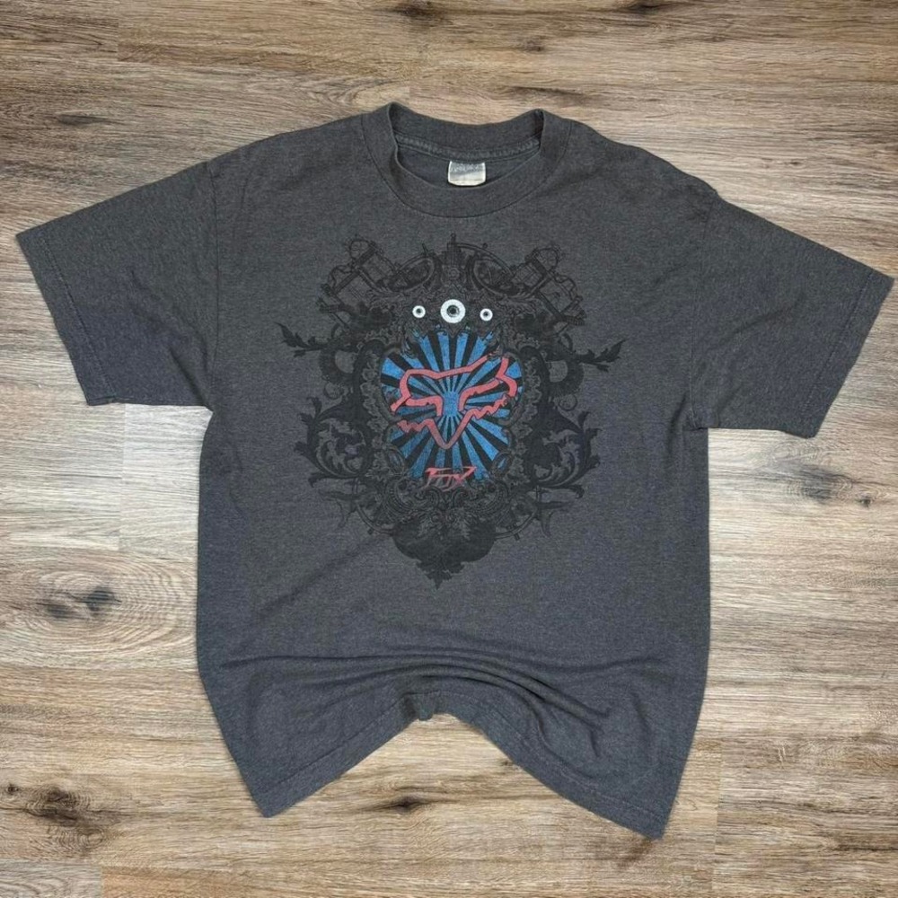 Vintage fox racing y2k streetwear style‎ motocross graphic tee